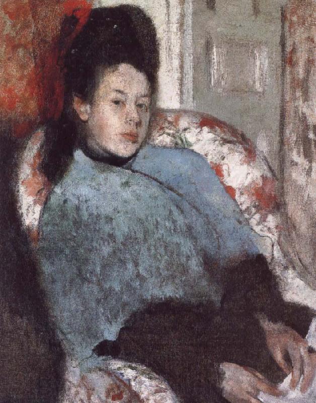 Germain Hilaire Edgard Degas Portrait of Elena Carafa Spain oil painting art